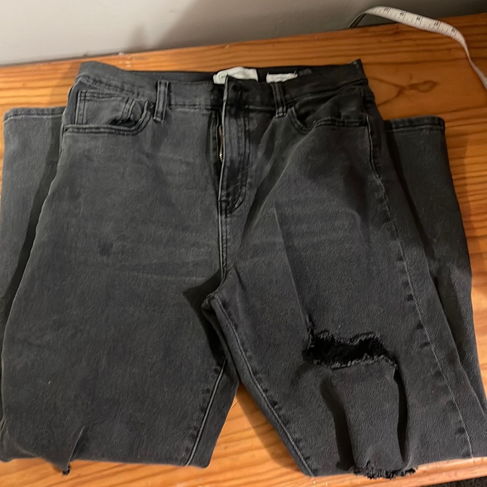 Re Generation black ripped jeans